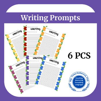 Super Cute Writing Prompts by peiraenglish | TPT