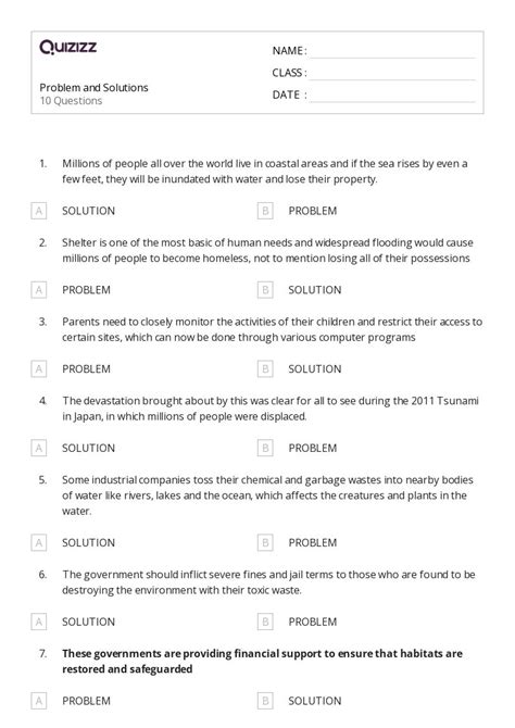 50+ Identifying Problems and Solutions in Nonfiction worksheets for 5th ...