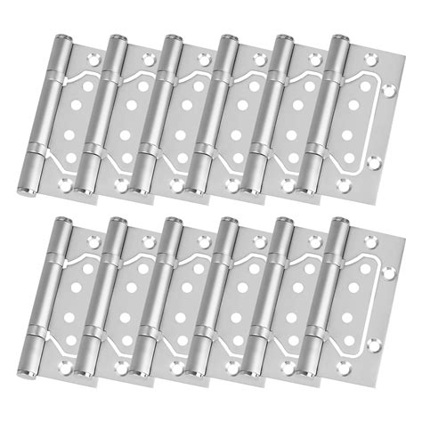 Buy MIVIDE 12PCS Flush Hinges 100mm, Stainless Steel Door Hinges 4 Inch ...
