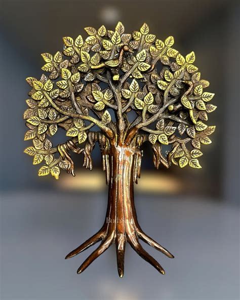 Buy Stunning Brass Kalpavriksha Tree of Life with Birds Showpiece - 12 ...