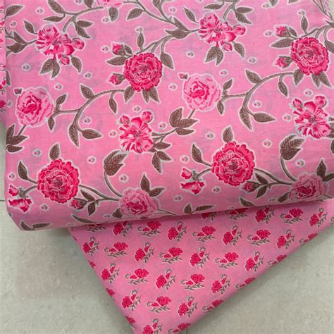 Traditional Hand Block Print Cotton Top And Bottom Set 2Pcys92