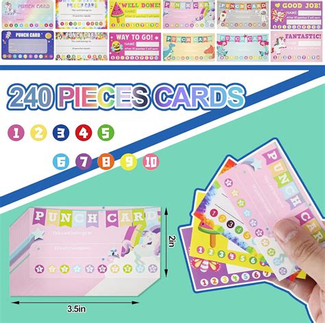 Buy Reward Punch Cards, Jfree Behavior Incentive Awards for Kids ...