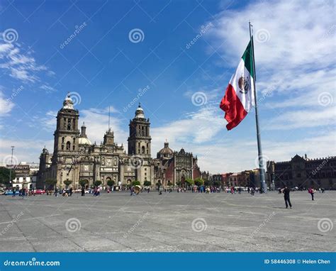 Zocalo editorial stock photo. Image of center, zocalo - 58446308