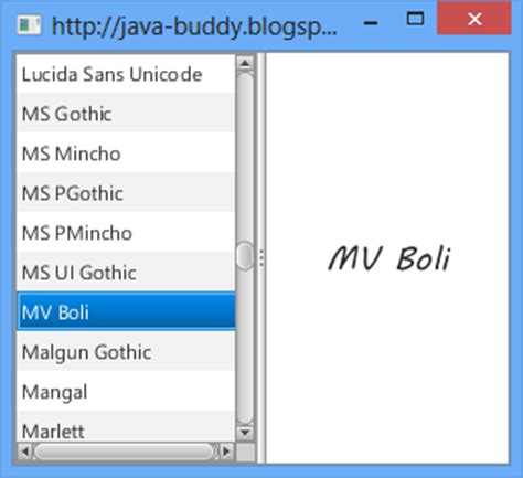 Image result for Java Programs Font Settings