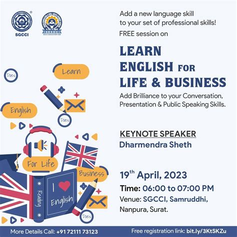 FREE session on Learn English for Life & Business – SGCCI