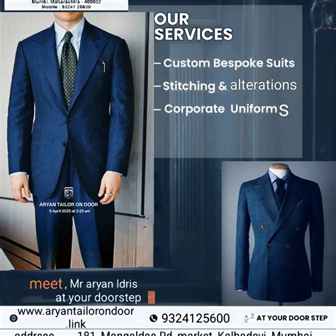 ARYAN TAILOR AT YOUR DOOR STEP - book your oppointment
