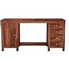 DEV CRAFT Sheesham Wood Writing Study Table with 4 Drawer and 1 Cabinet ...