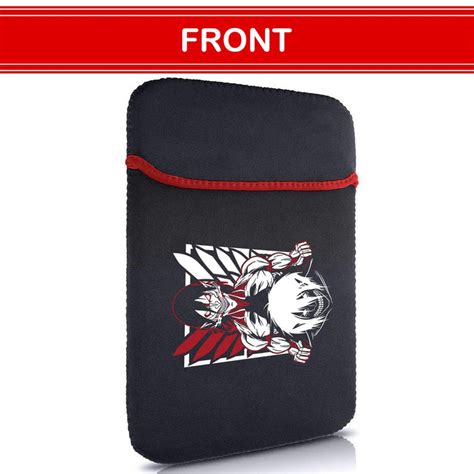 Printed Neoprene Reversible Laptop & Tablet Sleeve - Anime Attack on ...