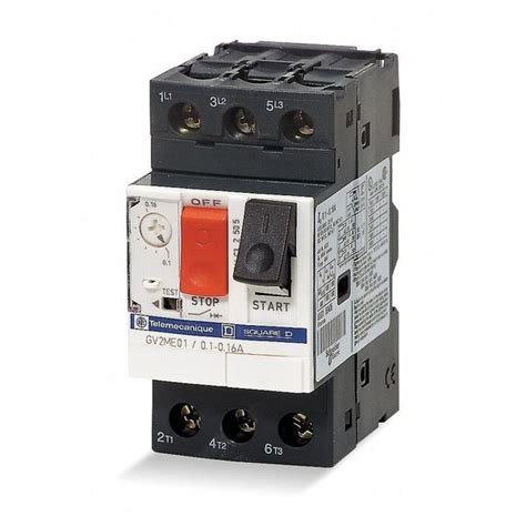 Square D Manual Motor Starter, Not Applicable, 3 P, 3 Phase, Push ...