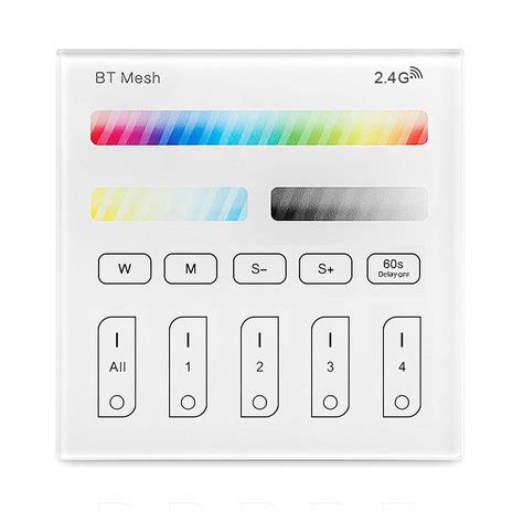Buy Bluetooth Mesh Smart Touch Panel Remote Controller, FVTLED Wireless ...