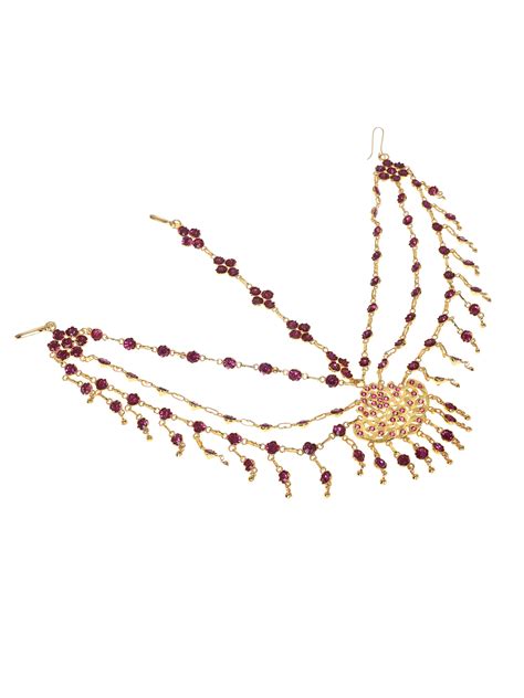 Savitri Gold Tone Silver Mathapatti