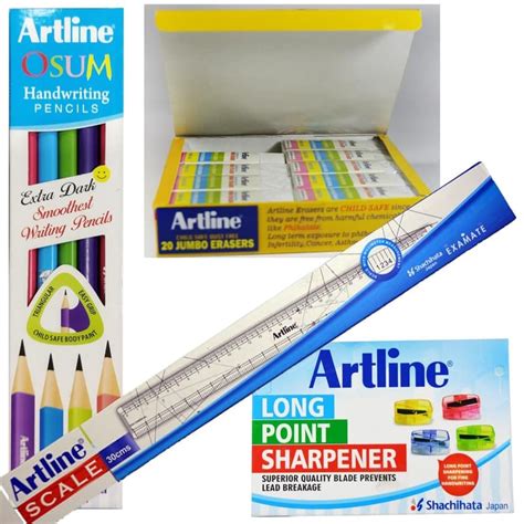 Artline Combo Pack of OSUM Handwriting Pencil Pack Of 10, Jumbo Dust ...