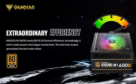 Amazon.in: Buy GAMDIAS Kratos M1-600B Addressable 600W 80 Plus Bronze ...