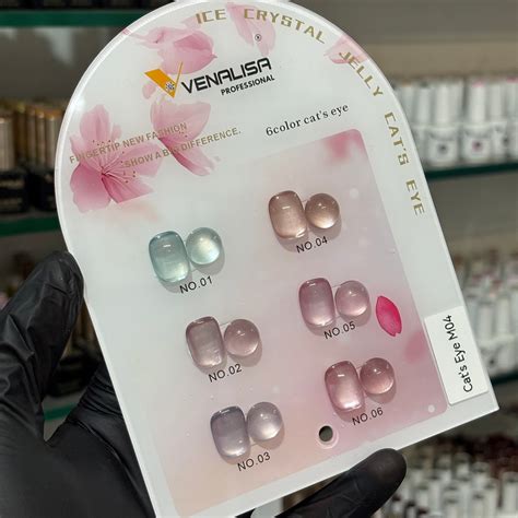 Venalisa Ice Crystal Jelly Cat Eye Gel Polish Set M04 – 6Pcs Magnetic ...