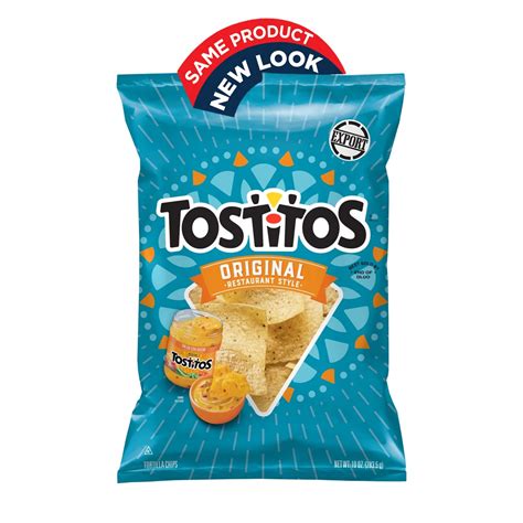 Frito Lay Tostitos Original Restaurant Style Tortilla Chips, 10 oz ℮ 2 ...