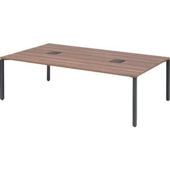 NTS-2414NTMB ワークテーブル アジャスタータイプ トヨスチール(トヨセット) モカブラウン/ブラック色 高さ720mm間口 ...