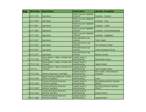 python for beginners - S NCO Code Sector Name Family Name Job Role ...