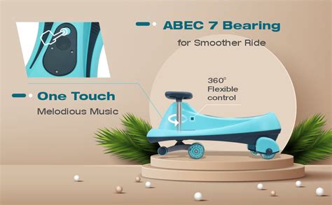 R for Rabbit Iya Iya Drift Swing Car for Kids with Light & Music | Baby ...