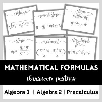 Image result for Middle School Math Formulas