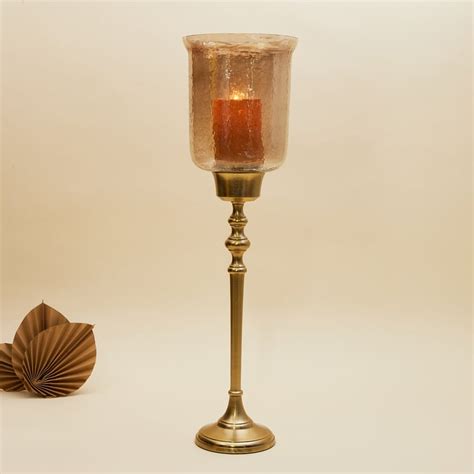 Buy Aerin Textured Glass Candle Holder With Stand from Home Centre at ...