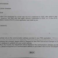 [Resolved] Nsdl E-Governance Infrastructure — request for redispatch ...