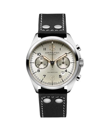 Khaki Aviation Pilot Pioneer Auto Chrono - Dial color:Black - H76416135 ...
