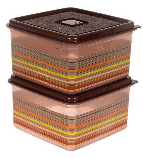 Buy Heart Home Pixel Plastic Food Storage Containers with Lids, BPA ...