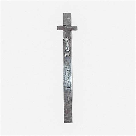 Johnson Tools Stainless Clip Ruler with Detachable Clip For Depth Gauge ...