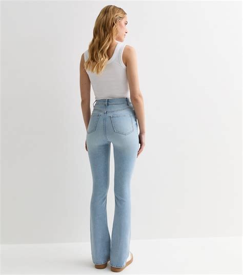 Pale Blue Waist Enhance Quinn Bootcut Jeans | New Look in 2024 | High ...