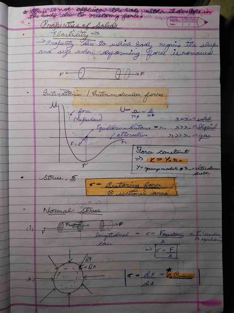 Properties of Solids - Note - physics class 12 - Studocu