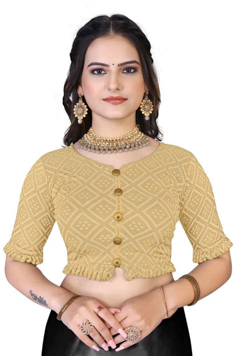 Buy Colorful Street Cotton Lycra Stretchable Blouse with Non Openable ...