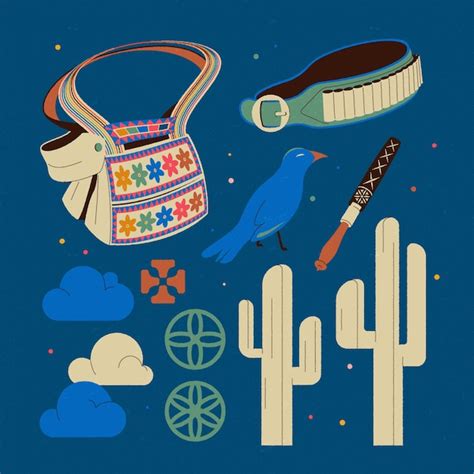 Collezione di elementi cangaceiro piatti | Vettore Gratis