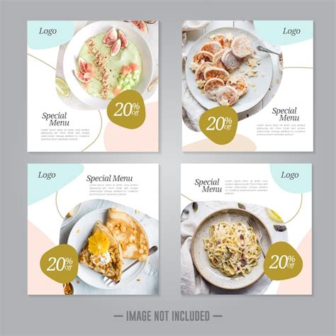 Restaurant food social media banner post template | Premium Vector