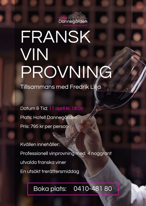 Fransk vinprovning , Strandgatan 32, 231 62 Trelleborg, Sweden, 11 ...