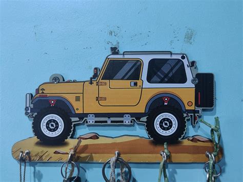 JaipurCrafts Premium HD UV Printed Mahindra Thar Car Shape Designer ...