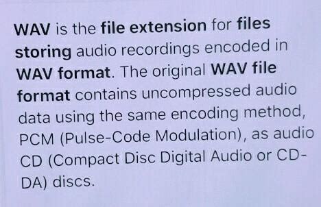 sound files are stored in the wave format extension _____ - Brainly.in