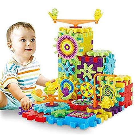 Buy Chocozone Battery Operated 81pcs Rotating Building Blocks with ...