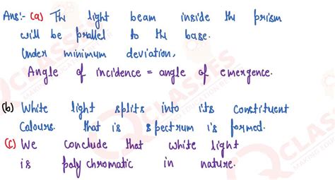 Class10 ICSE Physics Selina Chapter Spectrum