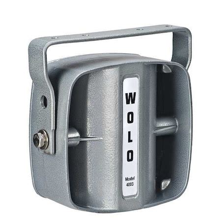 Wolo Siren Speaker, Compact, 7 in., Metal, 12VDC 4003 | Zoro