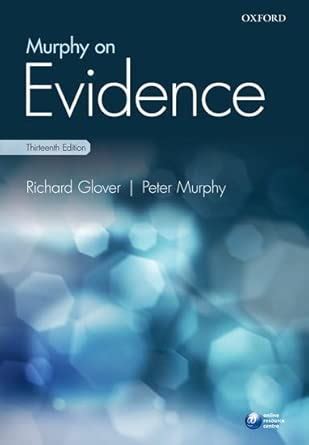 Buy Murphy on Evidence Book Online at Low Prices in India | Murphy on ...