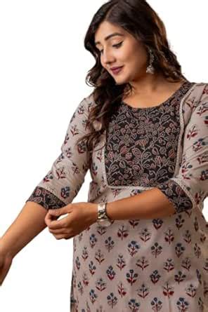 Buy Amthi Women's Pure Cotton Kurti – Cream Color, Floral Print, Below ...