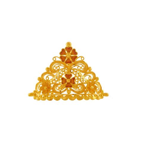 P.C. Chandra Jewellers 22k (916) Yellow Gold Crown : Amazon.in: Fashion