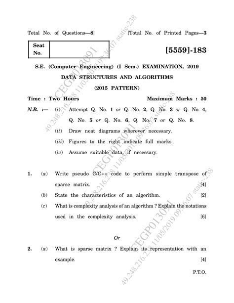 May jun 2019 - imp questions - P.T. Total No. of Questions— 8 ] [Total ...