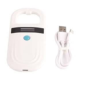 Lwuey Pet Microchip Reader Scanner, RFID EMID Portable Animal Read ID ...