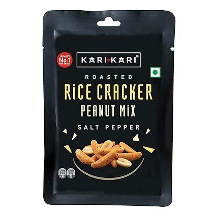 Kari Kari Salt Pepper Rice Cracker & Peanut Mix | Crunchy Japanese ...
