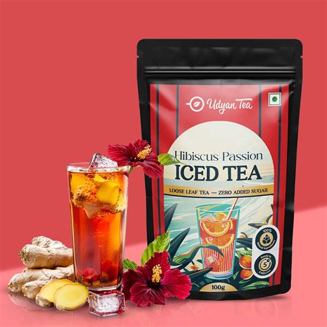Hibiscus Passion Iced Tea Online | Udyan Tea - 100g Loose Leaves ...