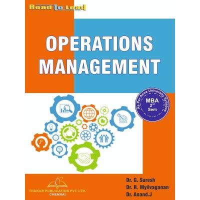 Operations Management Book for Mba 2nd Semester Anna University
