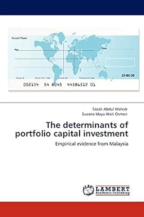 Buy The determinants of portfolio capital investment Book Online at Low ...
