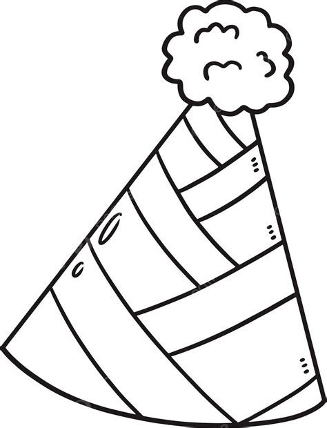 New Years Hat Coloring Page