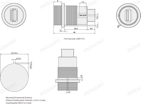USB 3.0 (2.0 Compatible) Adapters, IP65 Panel Mounting | MISUMI ...
